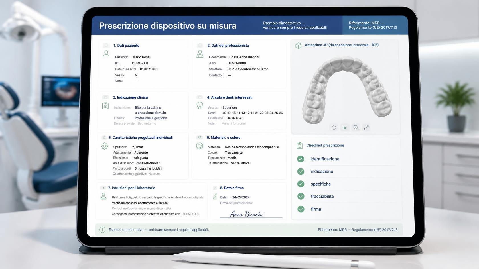 Prescrizioni complete e a norma
