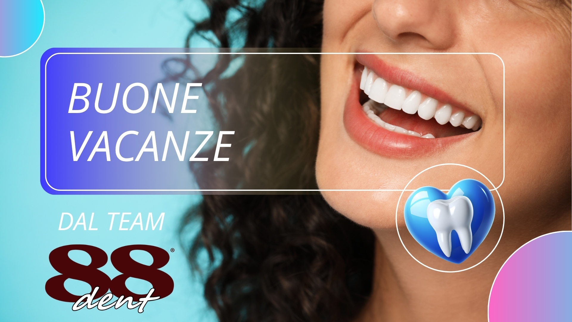 Pink Blue and White Modern Dental Presentation